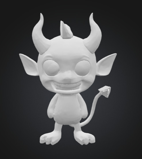 Dame the Mini Devil  3D print model_14