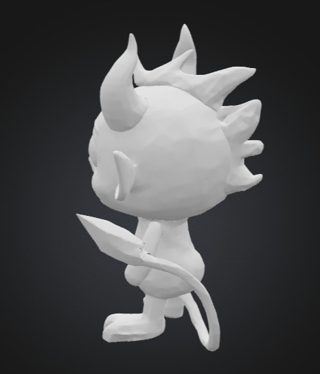 Dame the Mini Devil  3D print model_18