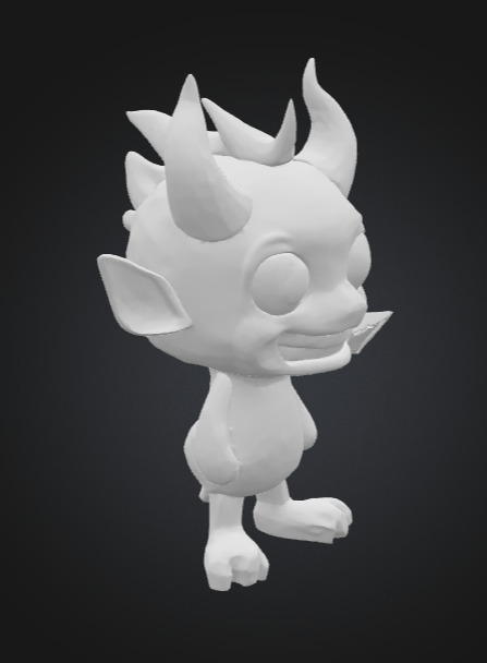 Dame the Mini Devil  3D print model_24