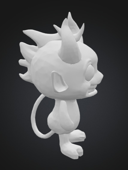 Dame the Mini Devil  3D print model_23