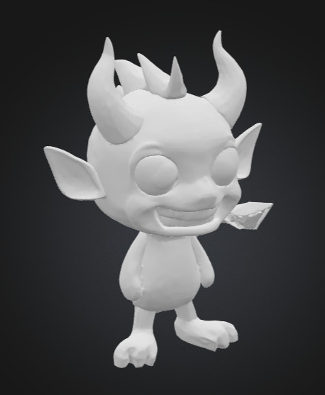 Dame the Mini Devil  3D print model_25