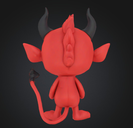 Dame the Mini Devil  3D print model_8