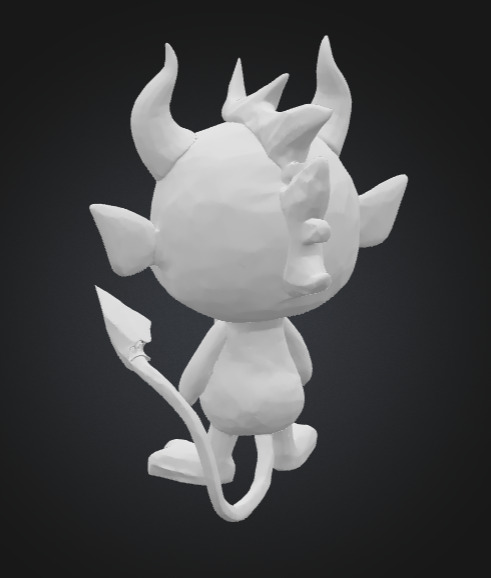 Dame the Mini Devil  3D print model_19