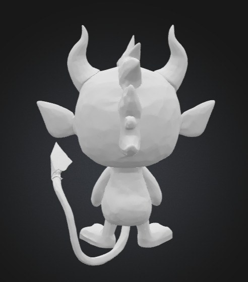 Dame the Mini Devil  3D print model_20