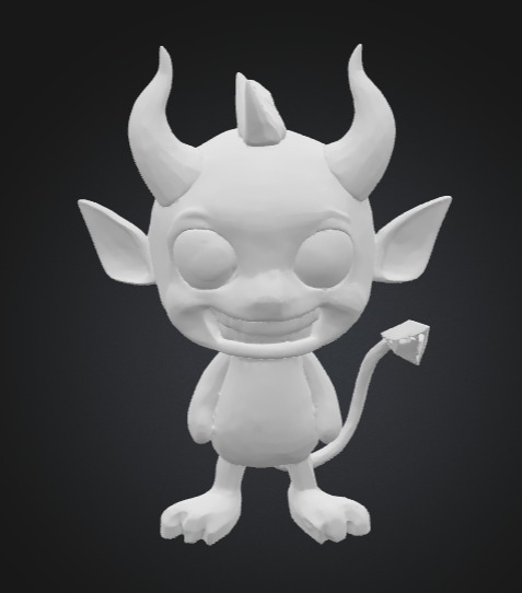 Dame the Mini Devil  3D print model_26