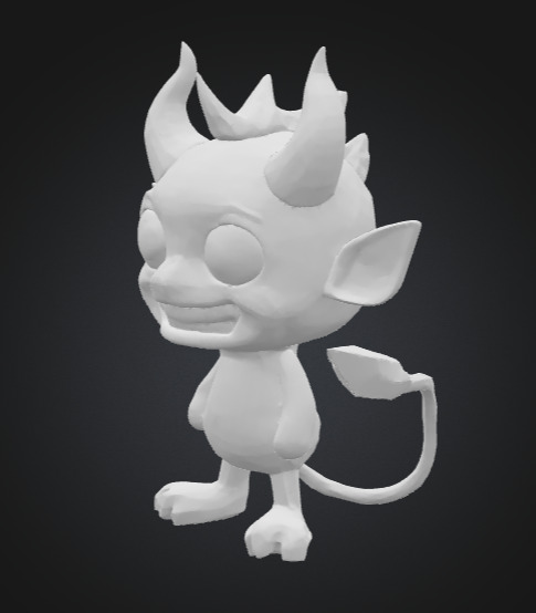 Dame the Mini Devil  3D print model_15