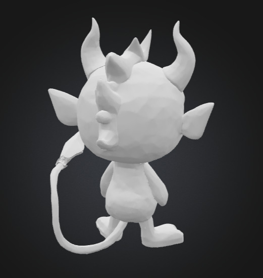 Dame the Mini Devil  3D print model_21
