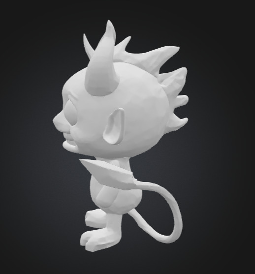 Dame the Mini Devil  3D print model_17