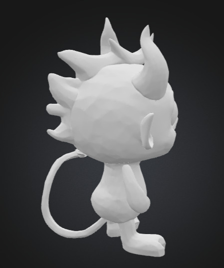 Dame the Mini Devil  3D print model_22