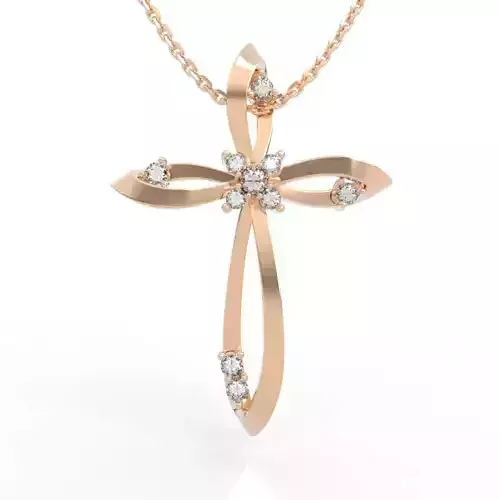 Luxury Christian Pendant Necklace 3D print model Luxury Christian Pendant Necklace 3D print model