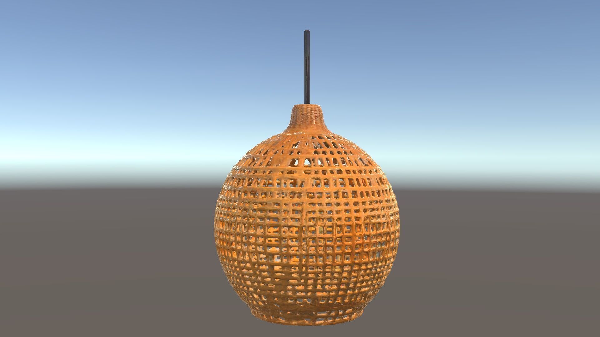 Wicker Pendant Lamp model pack for interior designs Low-poly 3D model_6