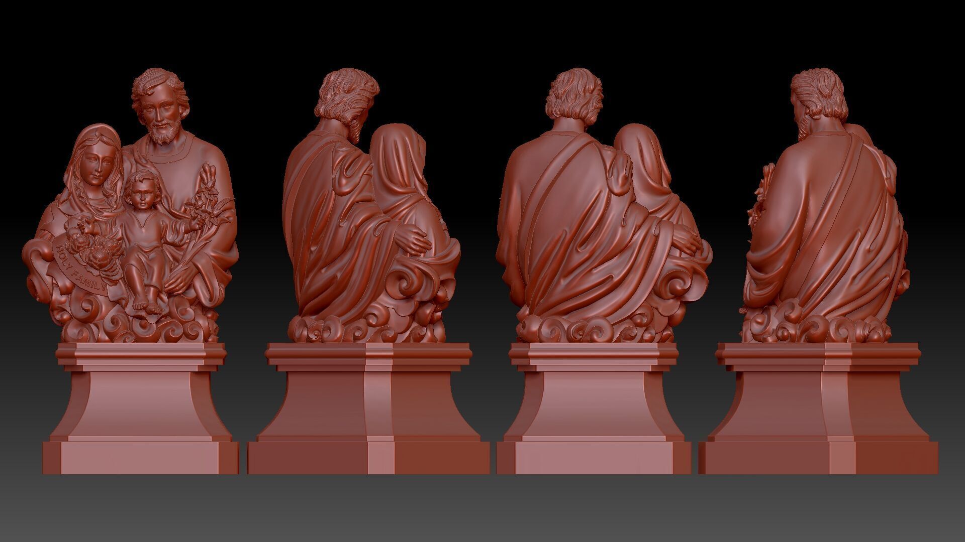 Holy Family  3D print model_5