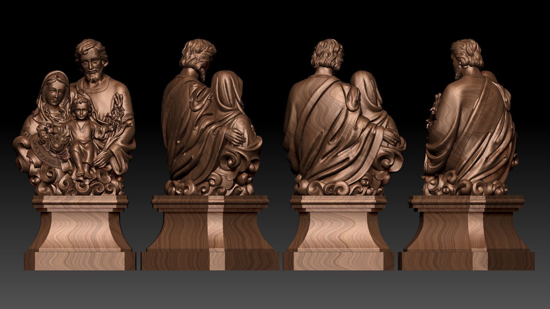 Holy Family  3D print model_11