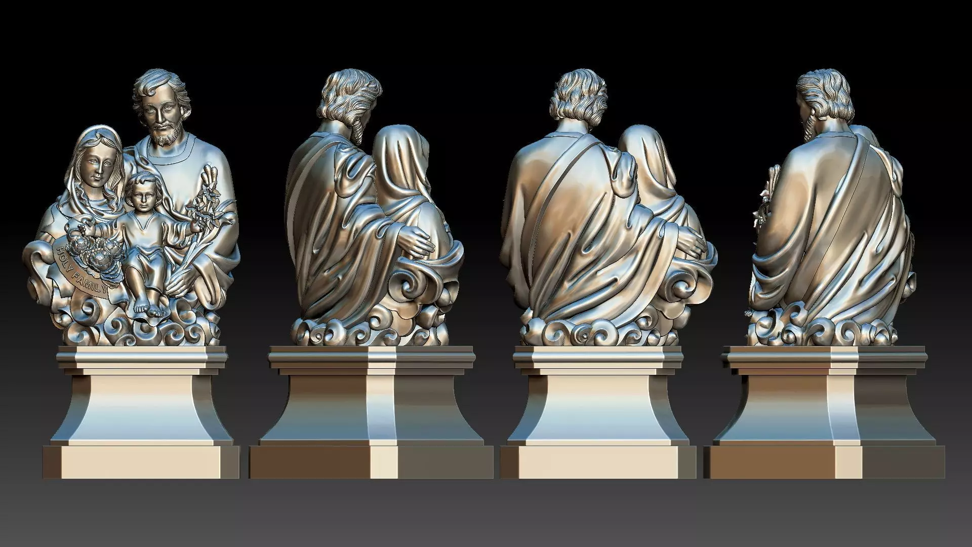 Holy Family  3D print model_0