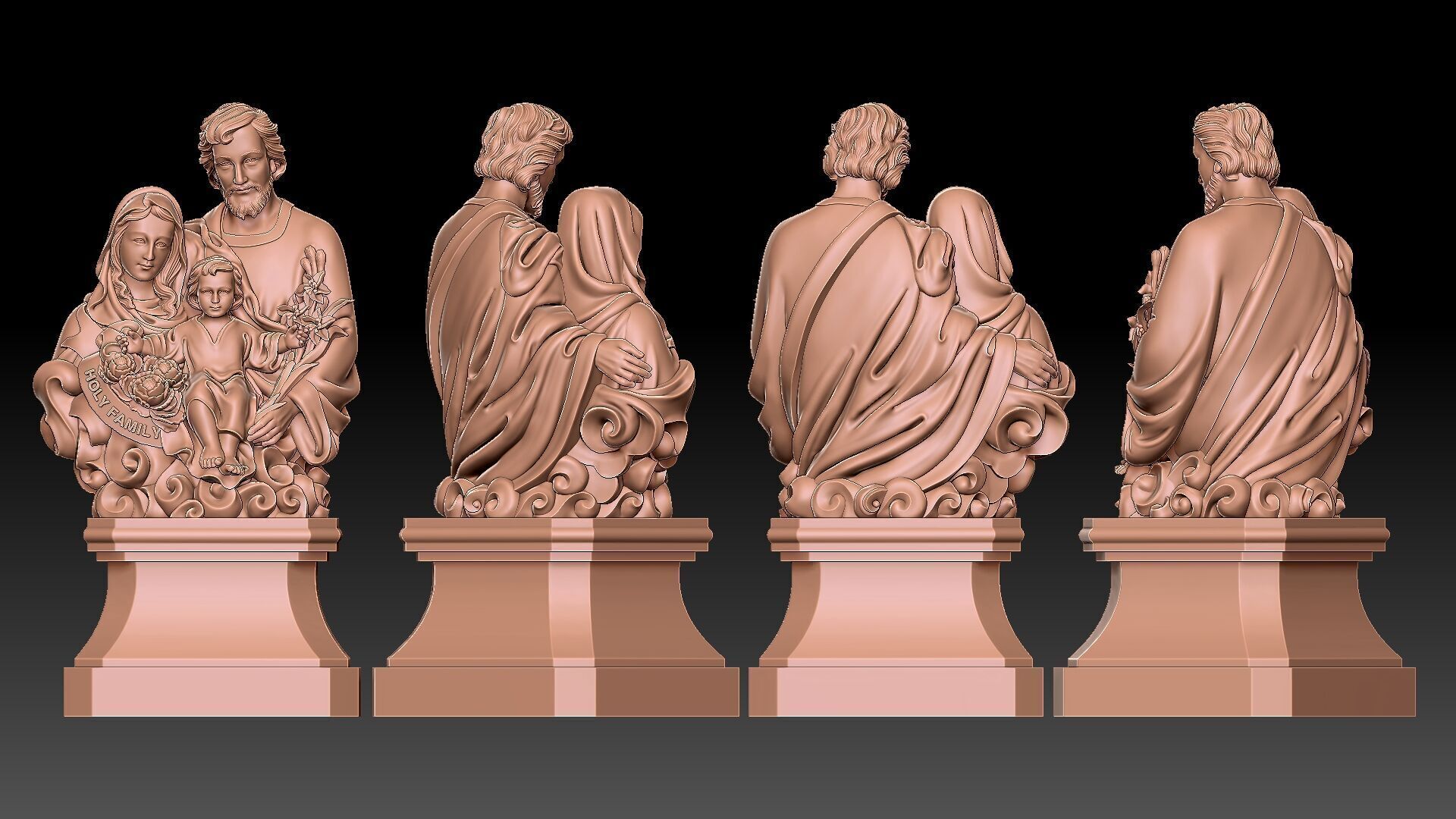 Holy Family  3D print model_6