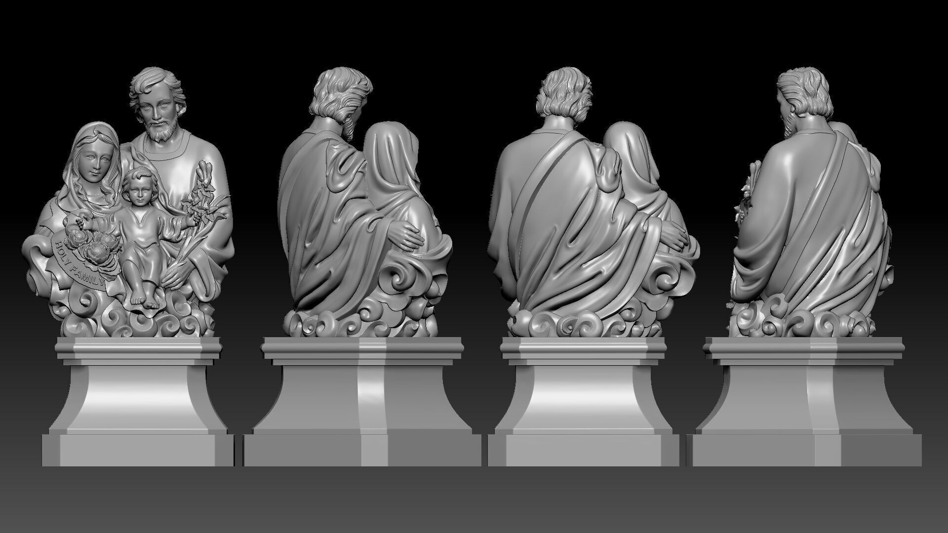Holy Family  3D print model_3