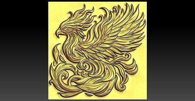 2 phoenix CNC Relief Model 3D print model