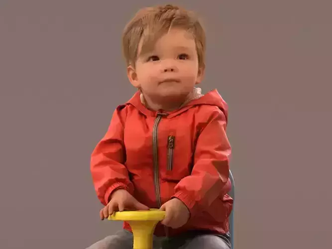  00022Pepijn001 Toddler Boy 3D Model 3D model