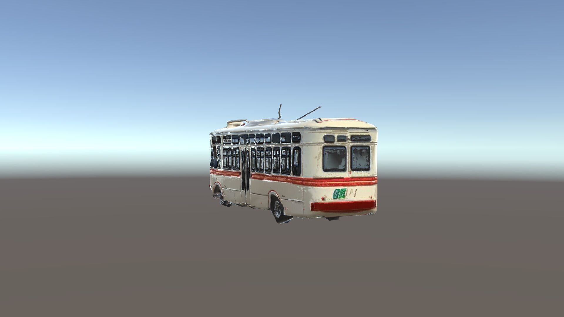 Vintage Trolleybus Model Pack for Urban Environments Low-poly 3D model_34