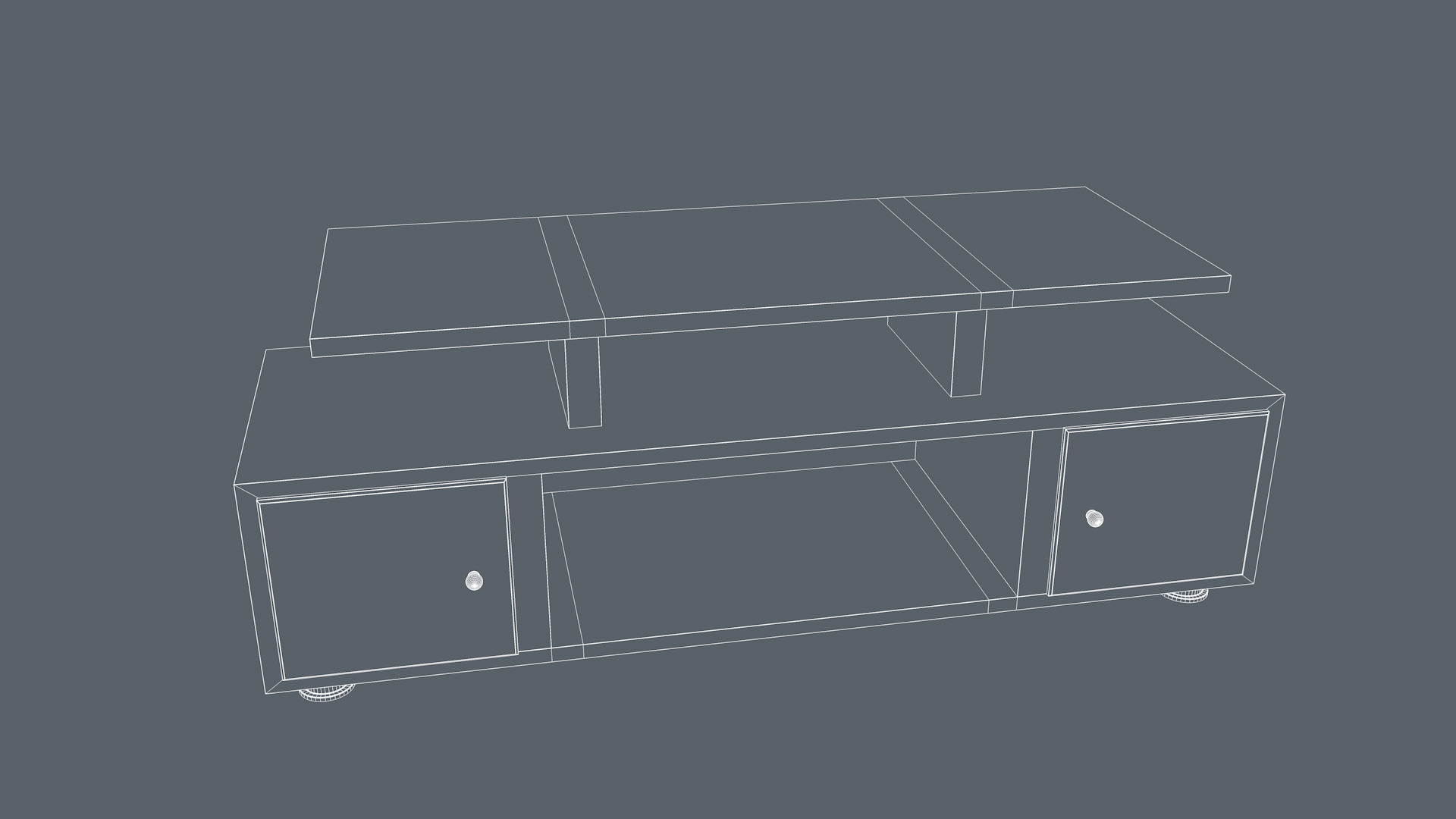 Tv Stand 3D model_8
