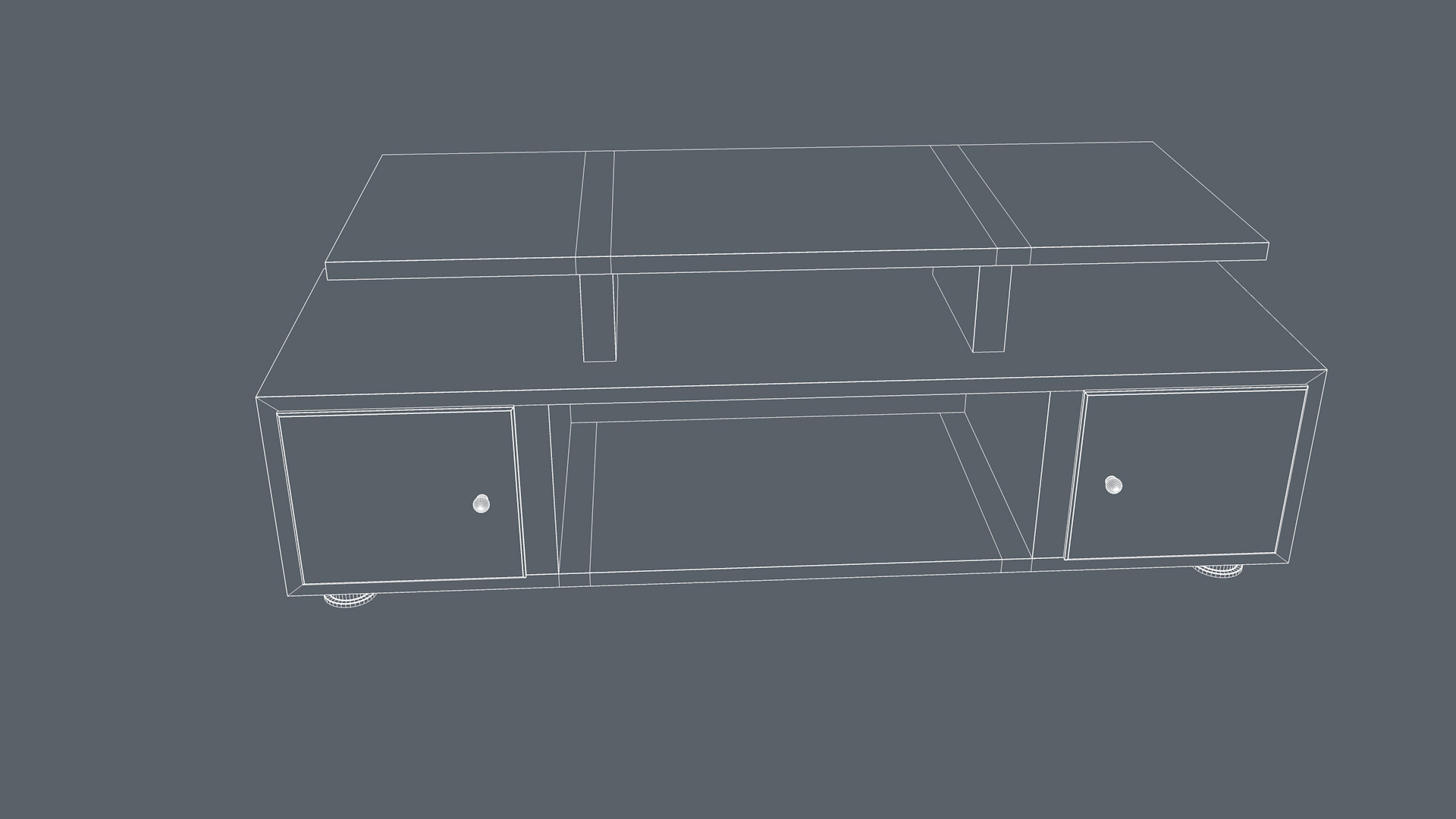Tv Stand 3D model_15