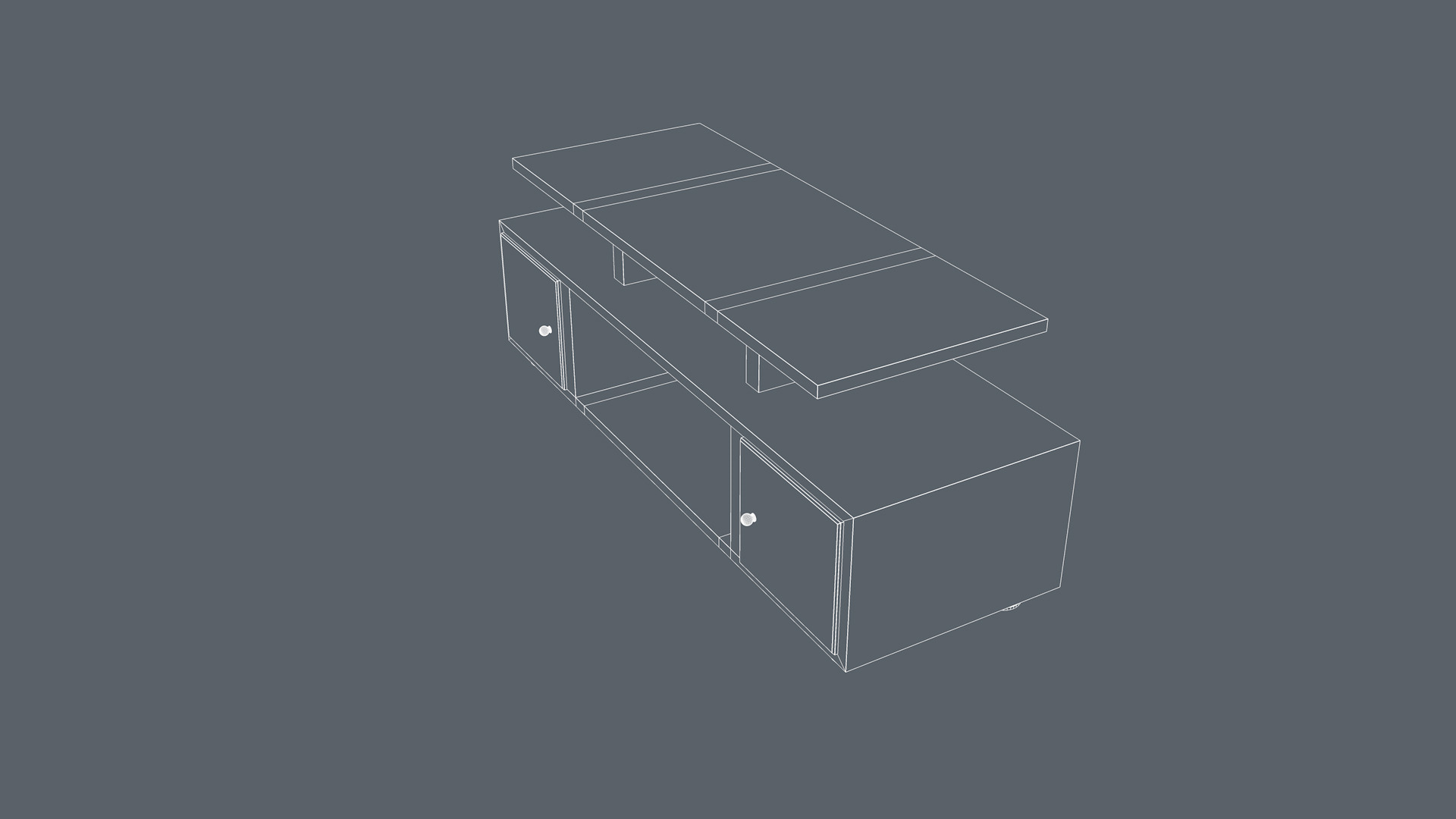 Tv Stand 3D model_14