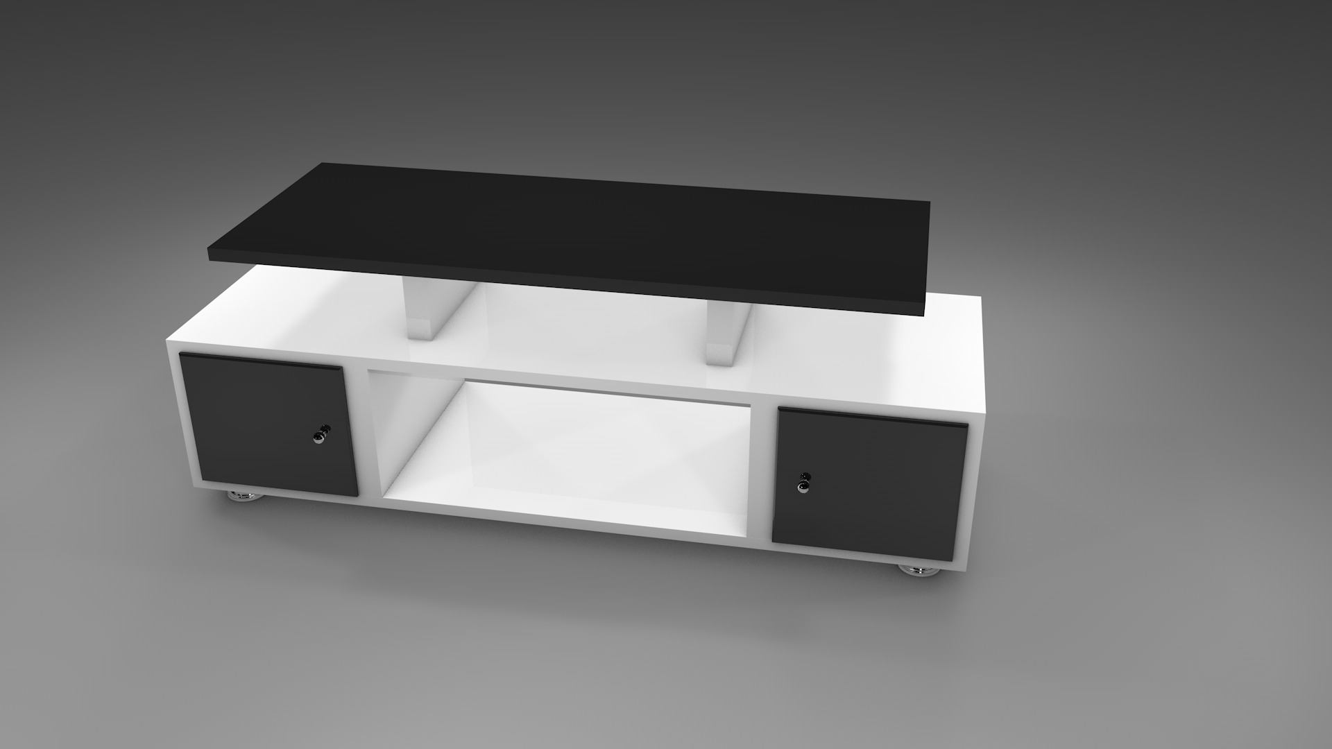 Tv Stand 3D model_4