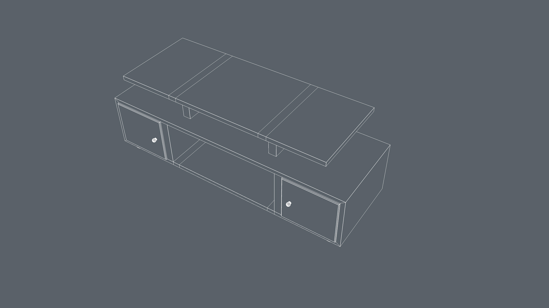 Tv Stand 3D model_11