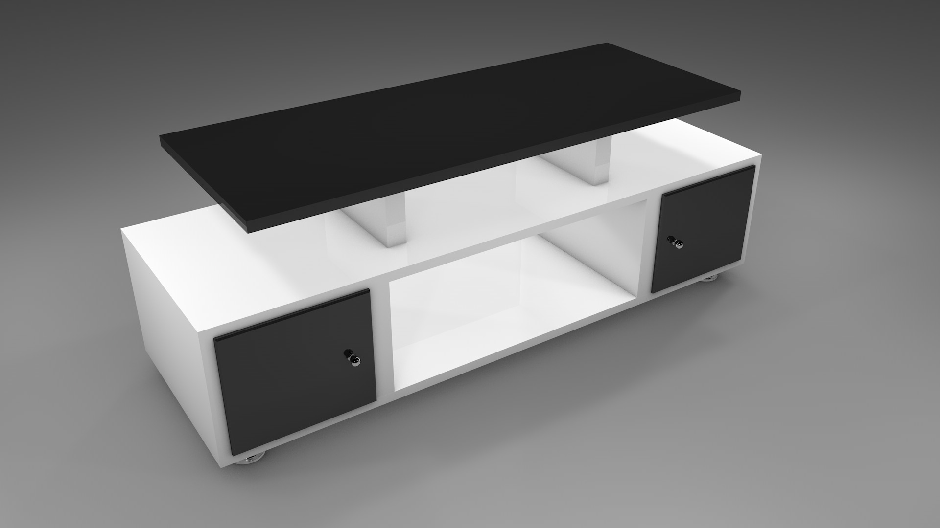 Tv Stand 3D model_1