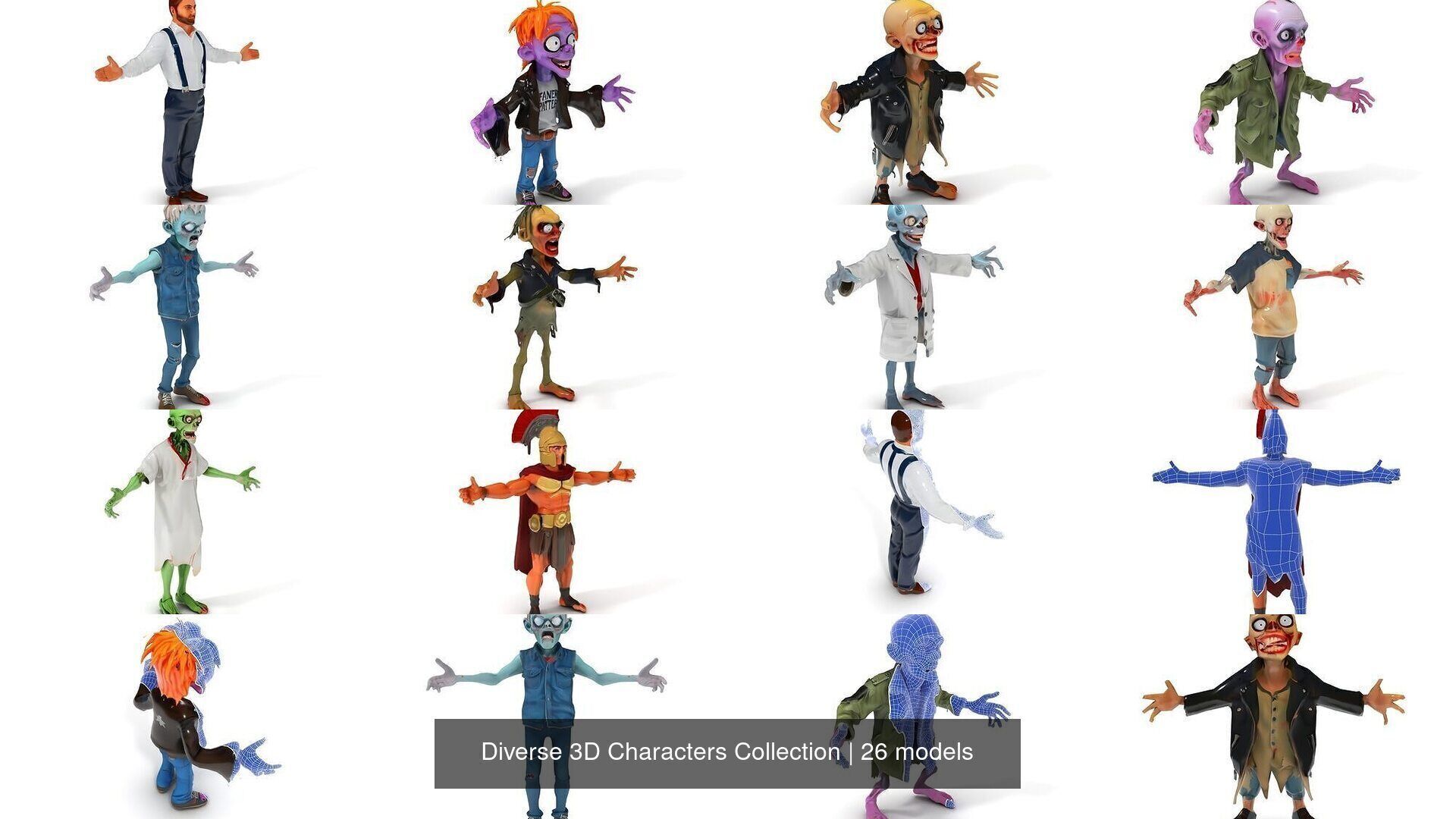 Diverse 3D Characters Collection _28