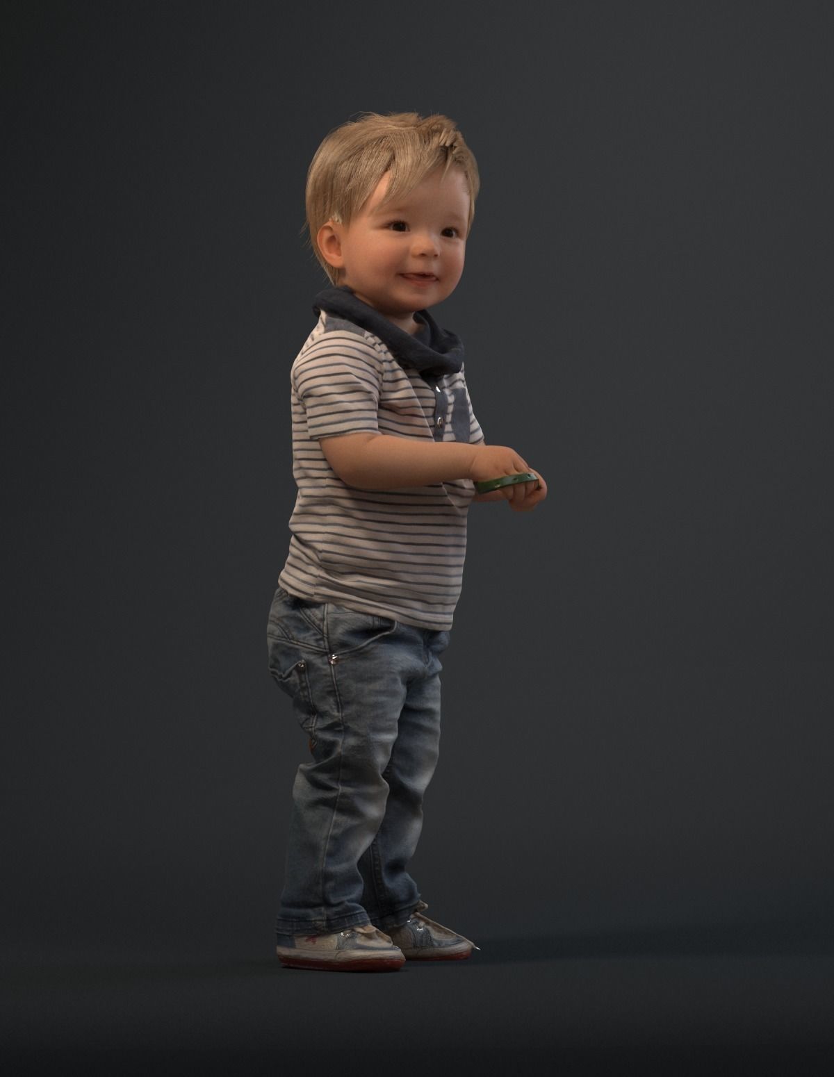 00022Pepijn006 Cute Toddler Boy 3D Model 3D model_3