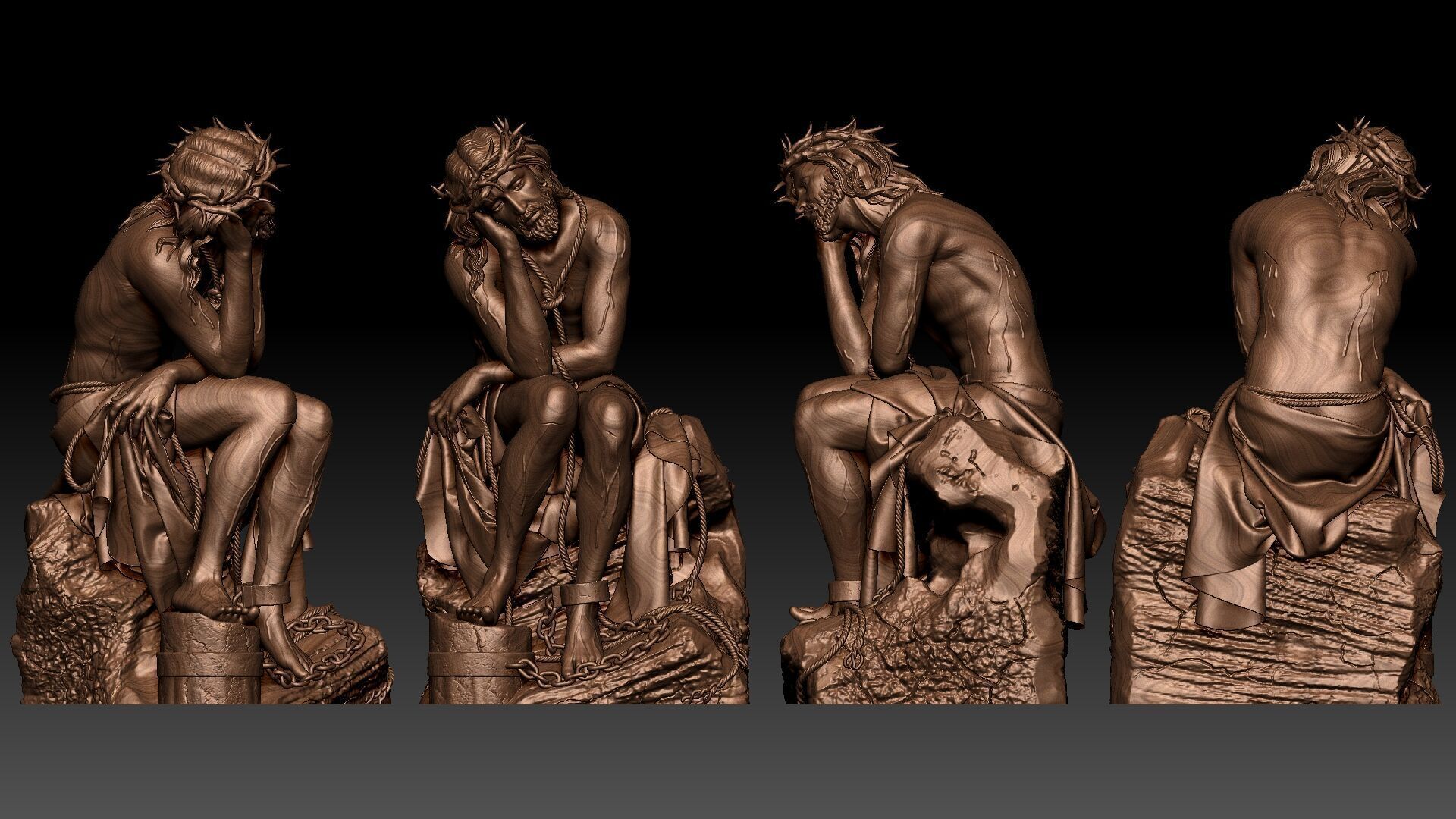 Jesus Suffering 3D print model_11