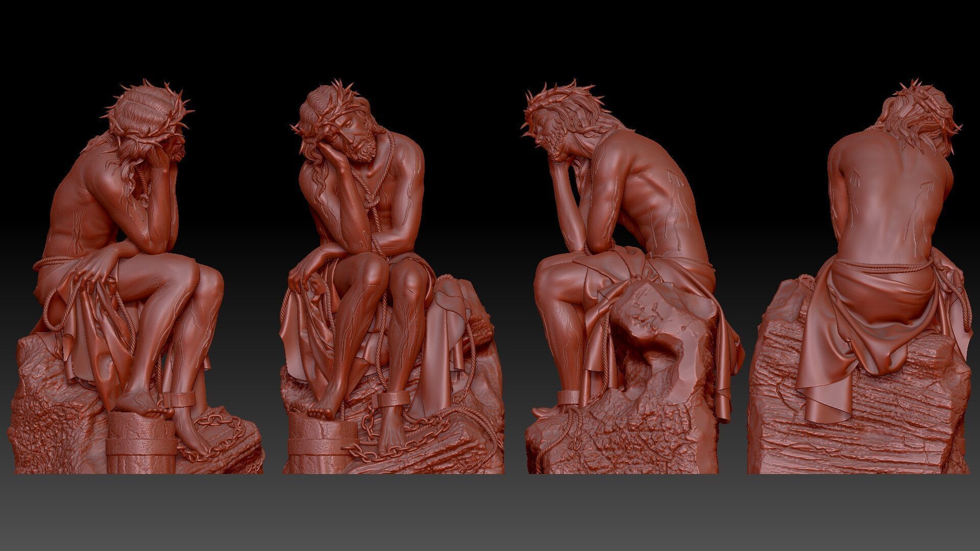 Jesus Suffering 3D print model_5