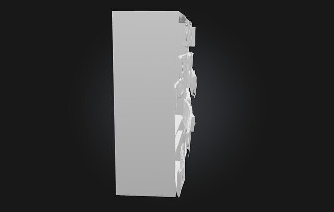 Old Green Mailboxes Vintage Postal Units 3D model 7