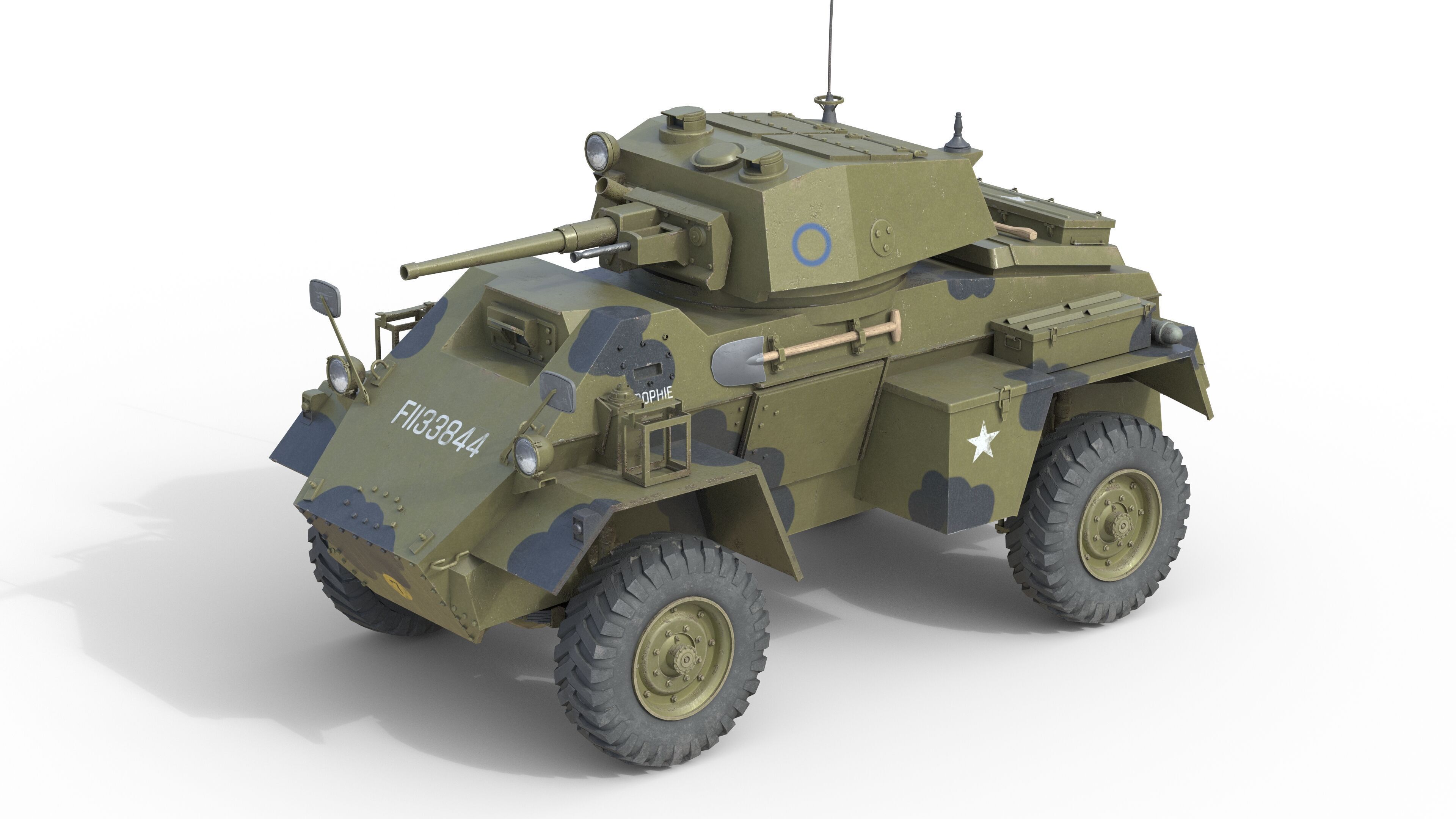 5 Military Vehicles Collection v7 Low-poly 3D model_2