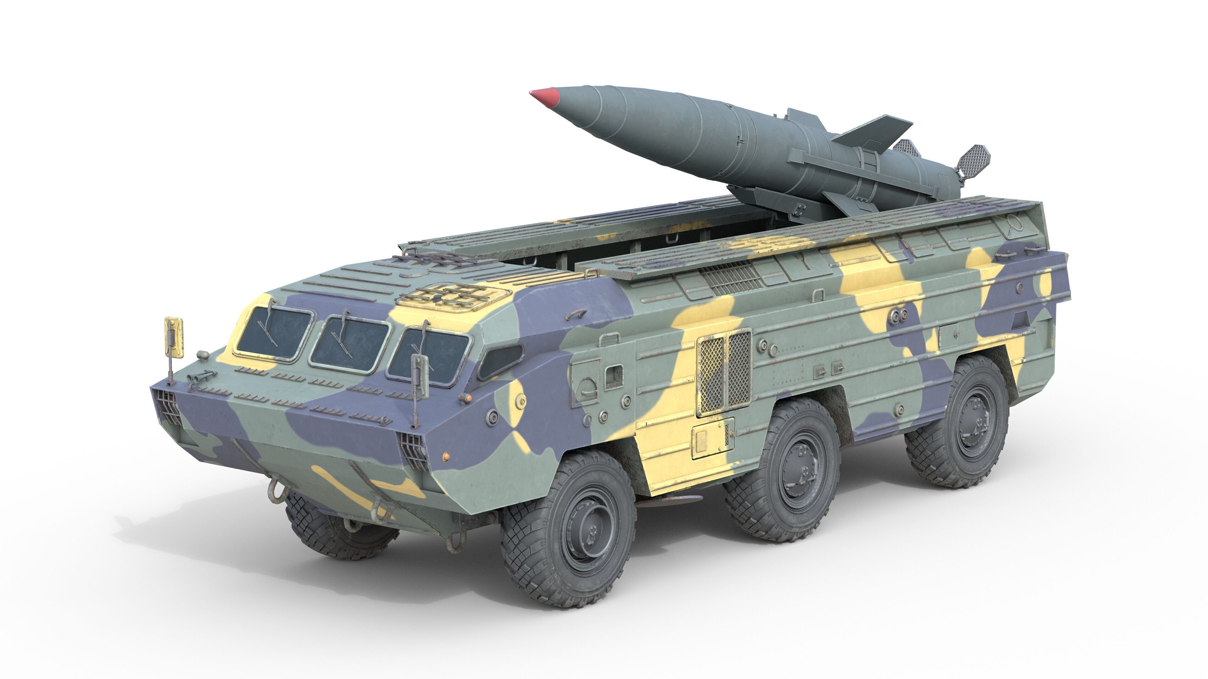 5 Military Vehicles Collection v7 Low-poly 3D model_4