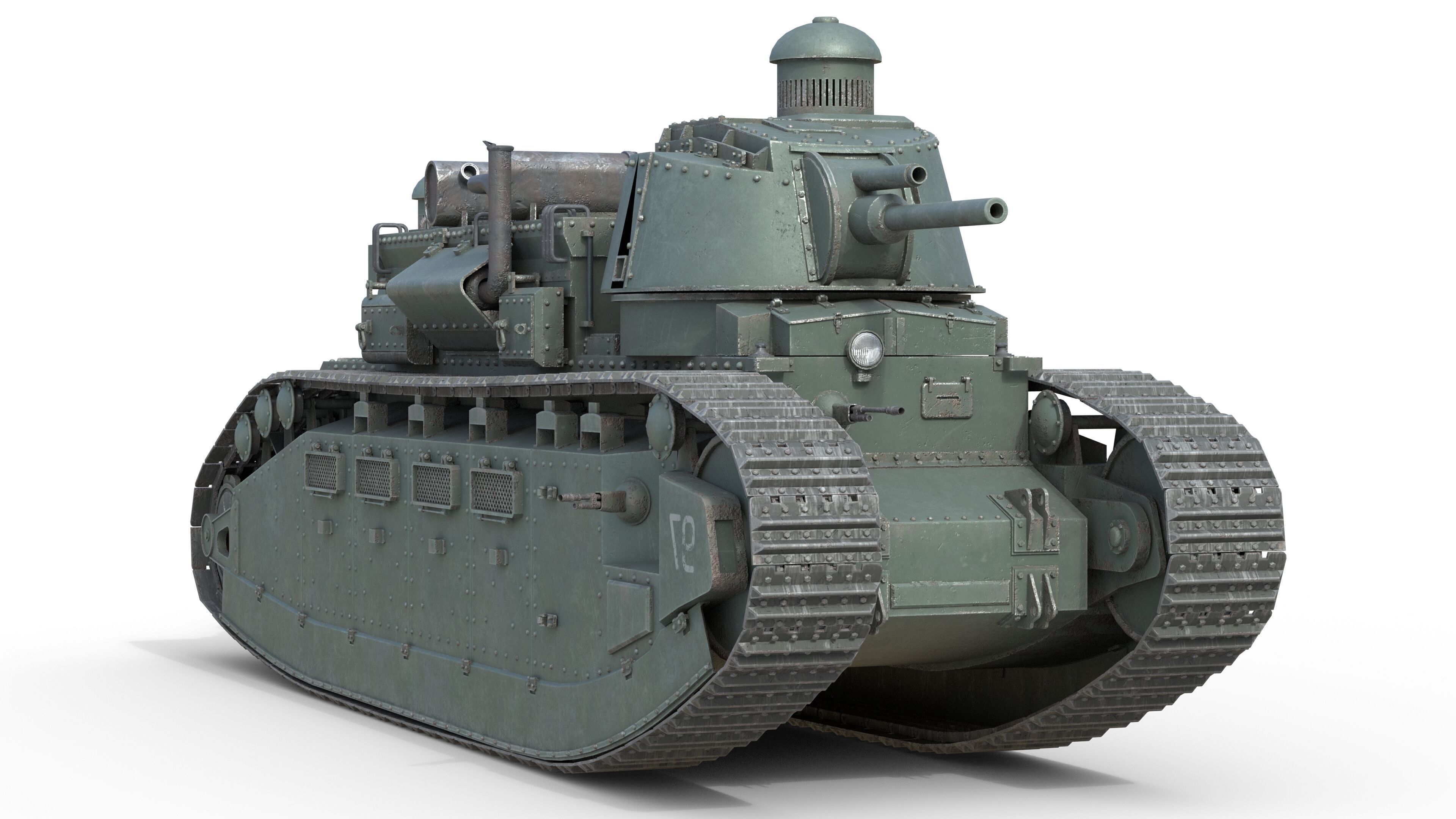 5 Military Vehicles Collection v7 Low-poly 3D model_5