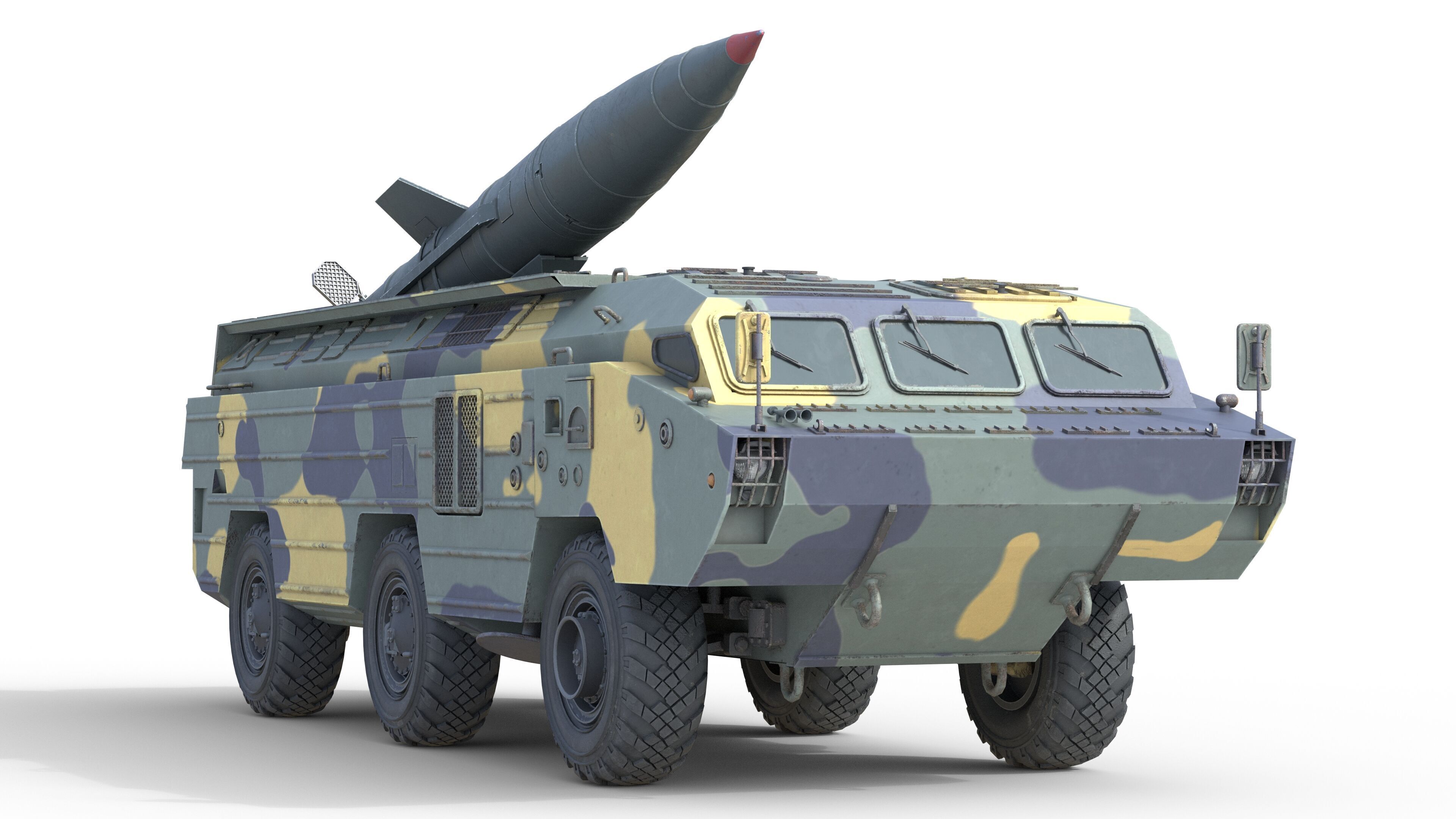 5 Military Vehicles Collection v7 Low-poly 3D model_9