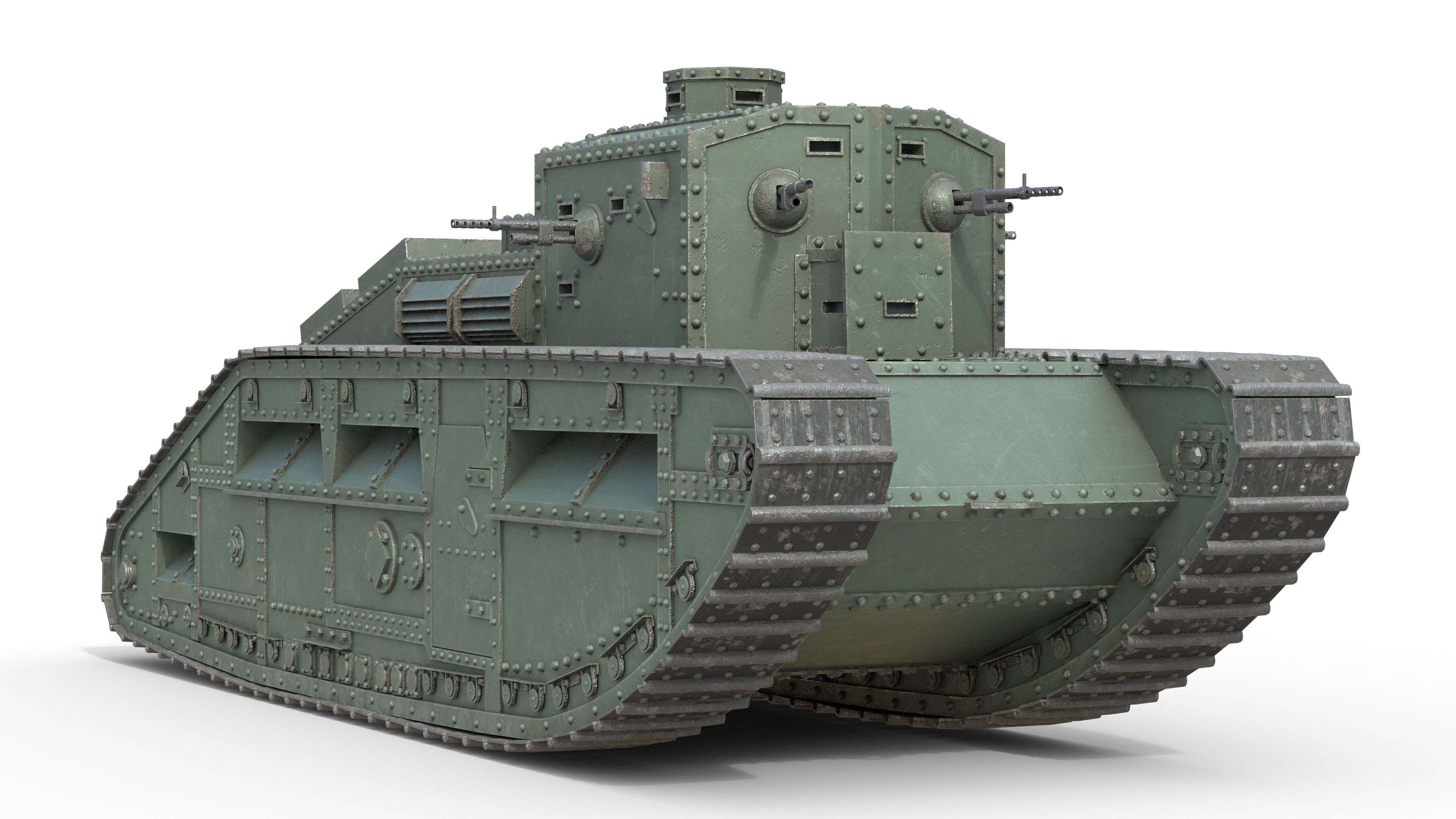 5 Military Vehicles Collection v7 Low-poly 3D model_8