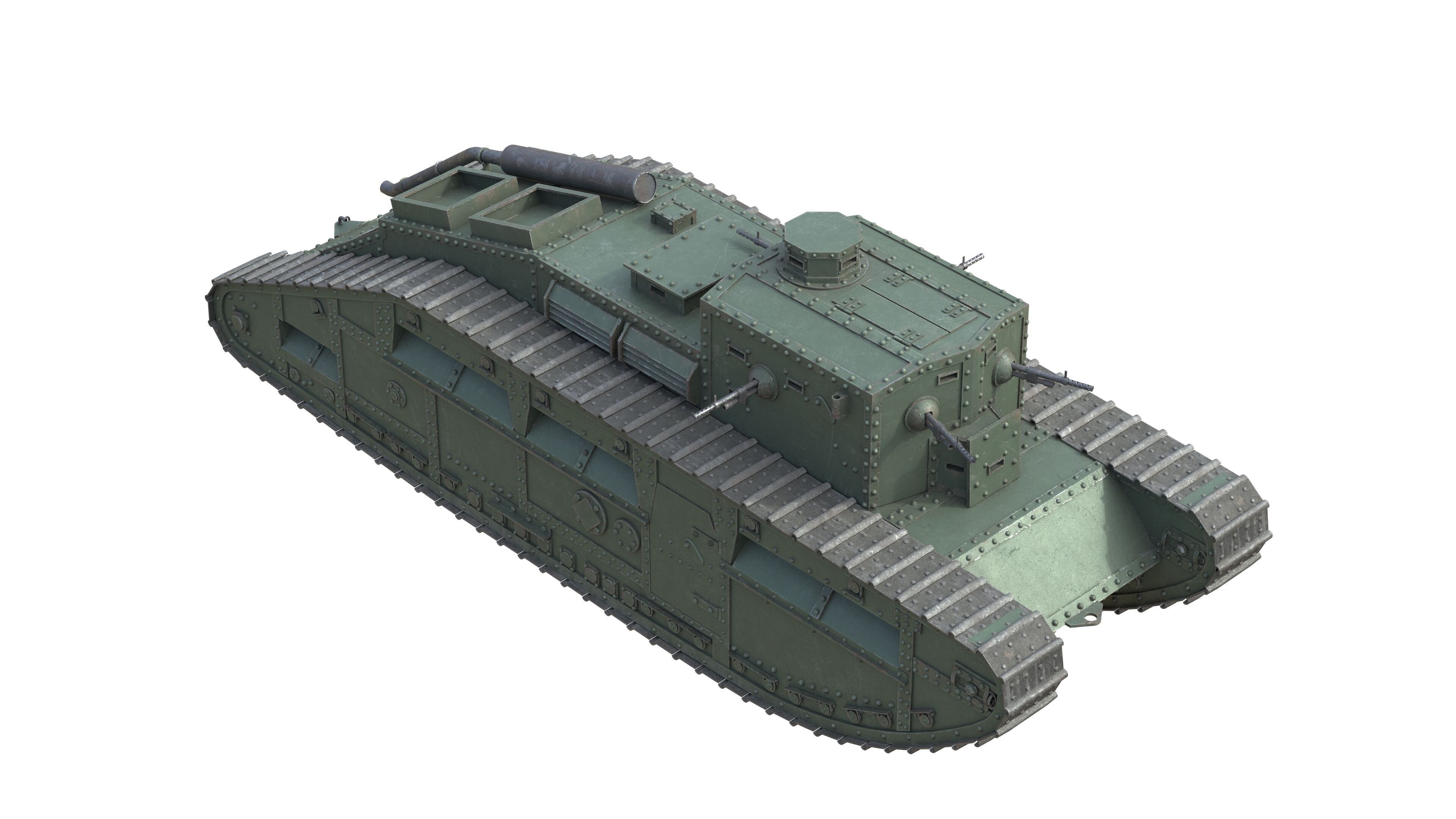 5 Military Vehicles Collection v7 Low-poly 3D model_10