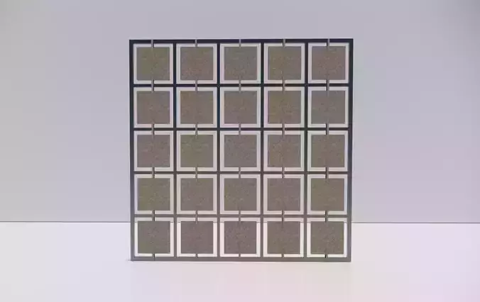 modular square wall pattern