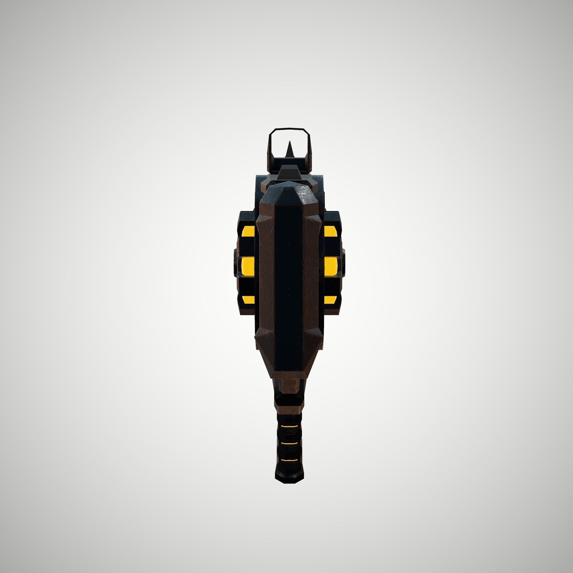 Futuristic Rifle 02 Low-poly 3D model_9