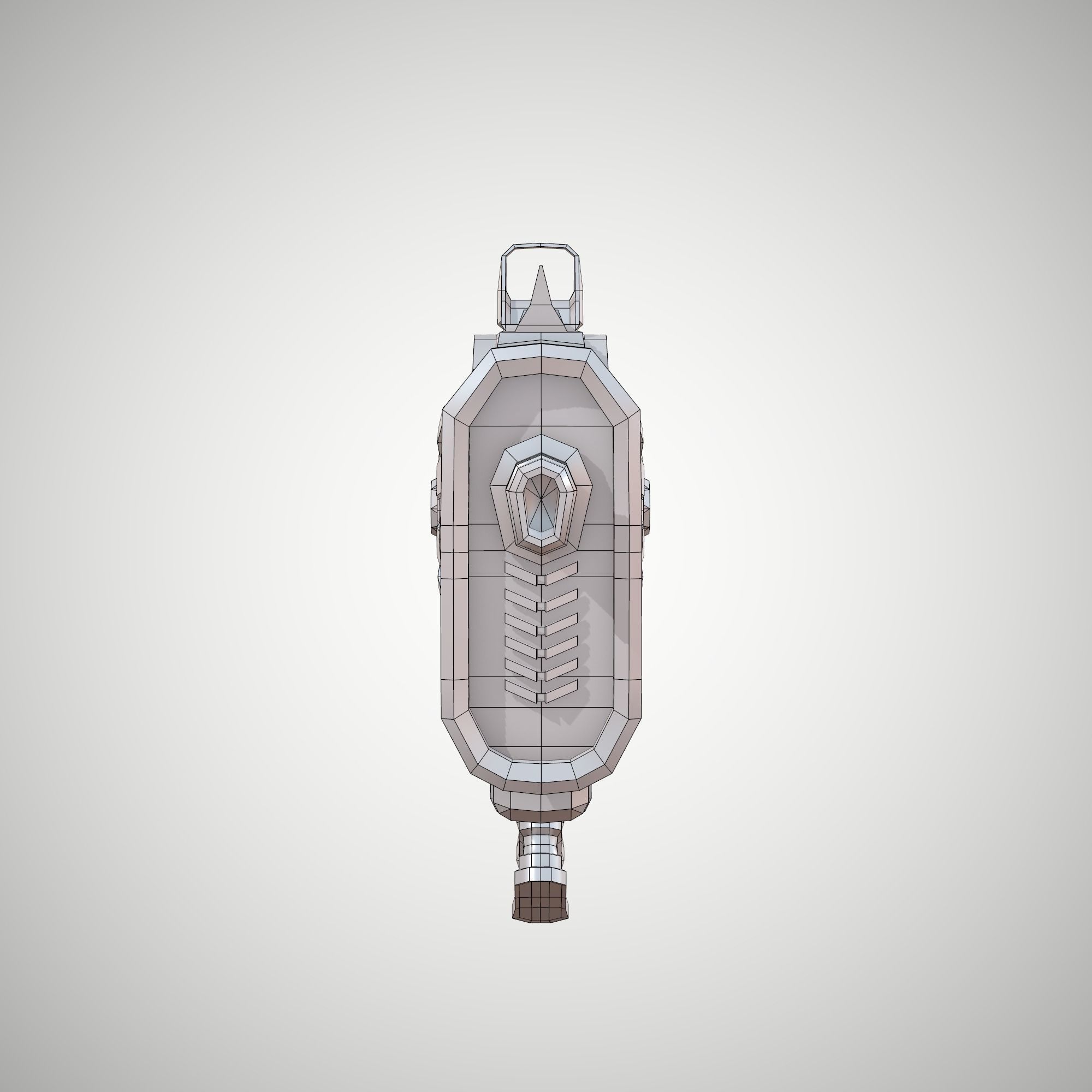 Futuristic Rifle 02 Low-poly 3D model_8