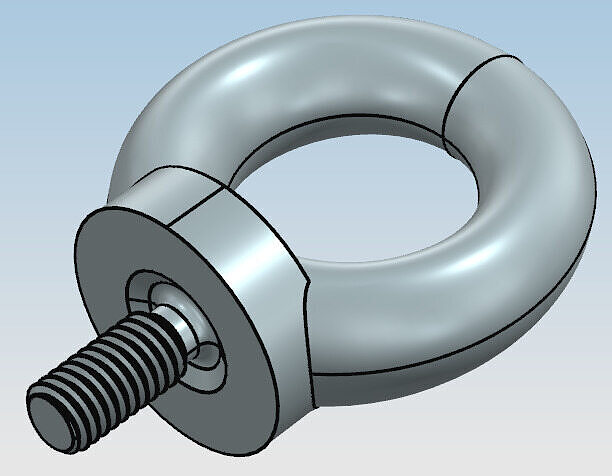 M6 eyebolt for lifting 3D print model