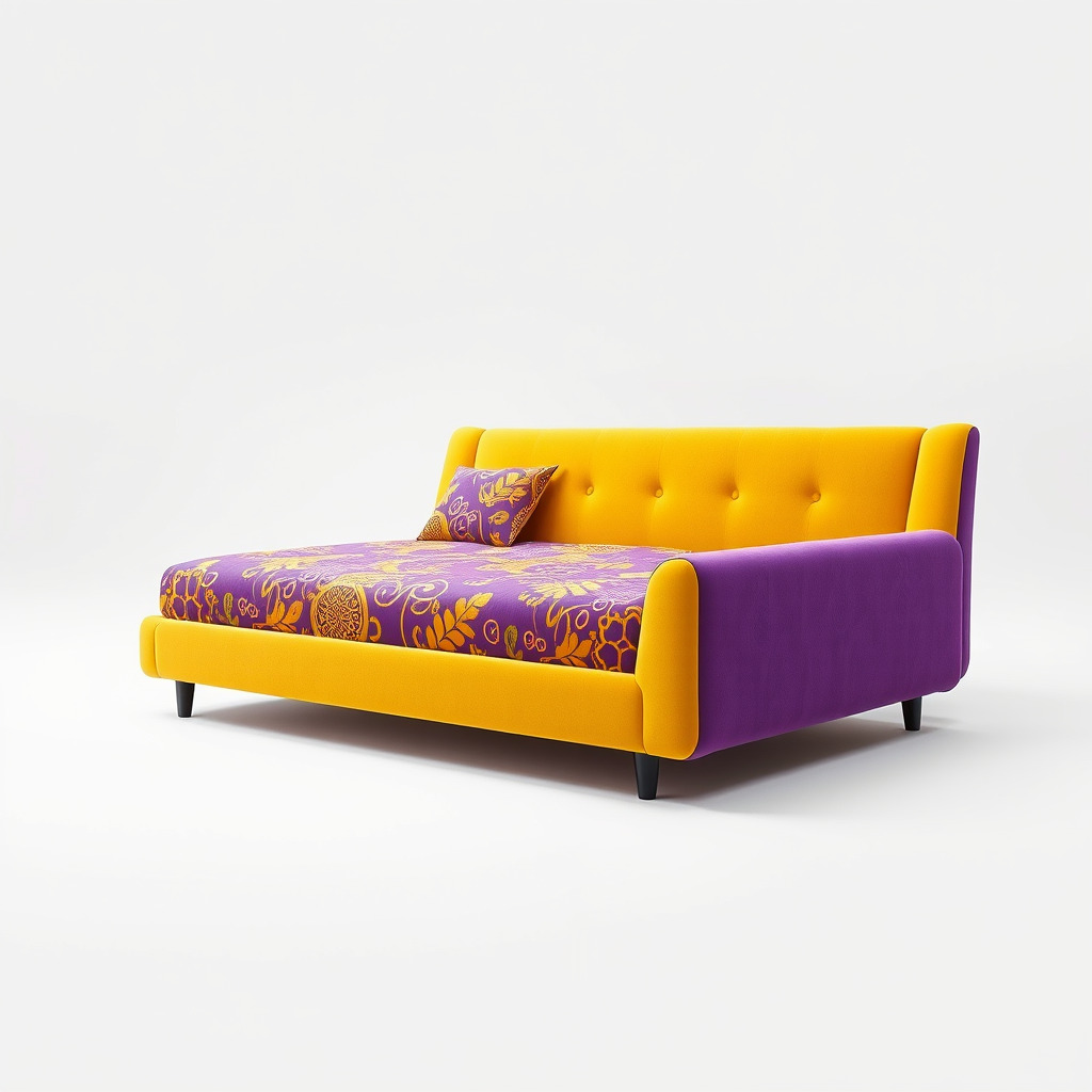 Colorful Sofa with Decorative Pattern model pack Low-poly 3D model_3