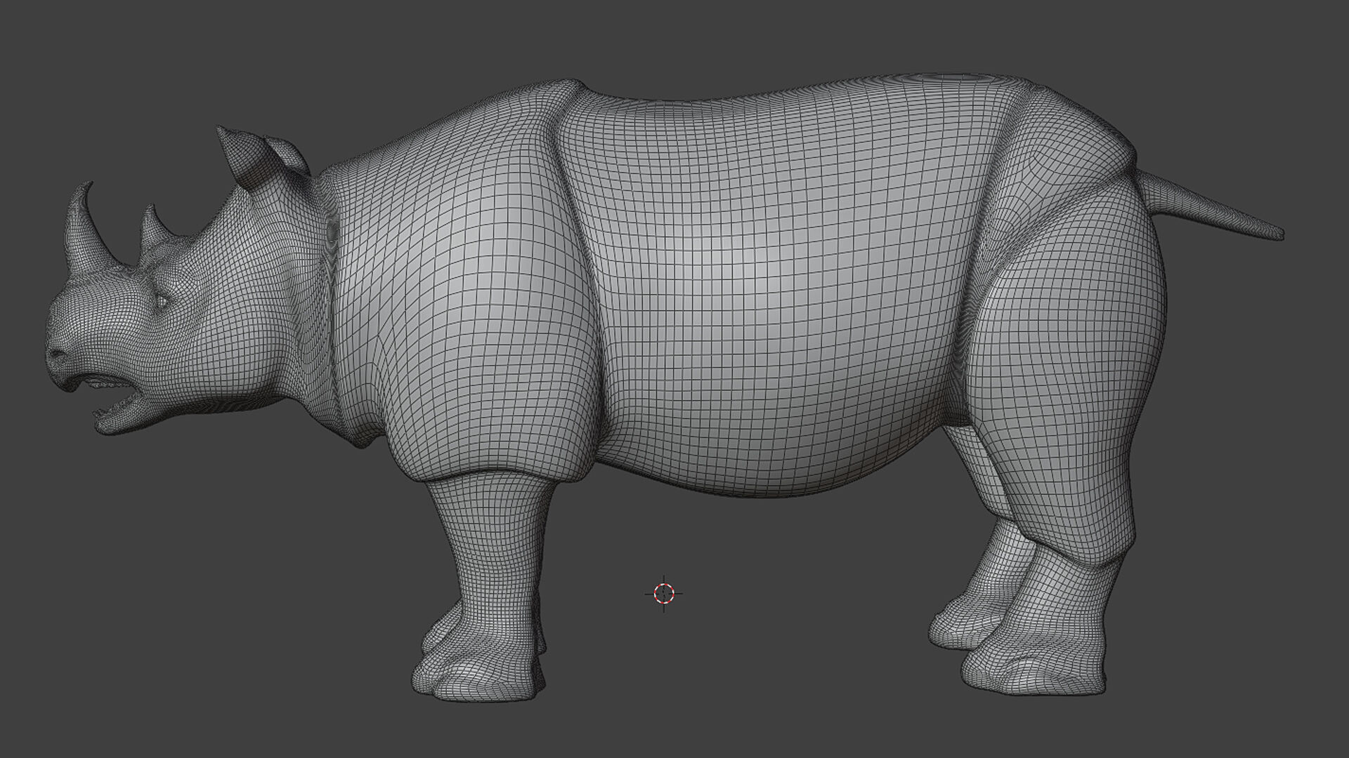 Rhinoceros 3D model_1