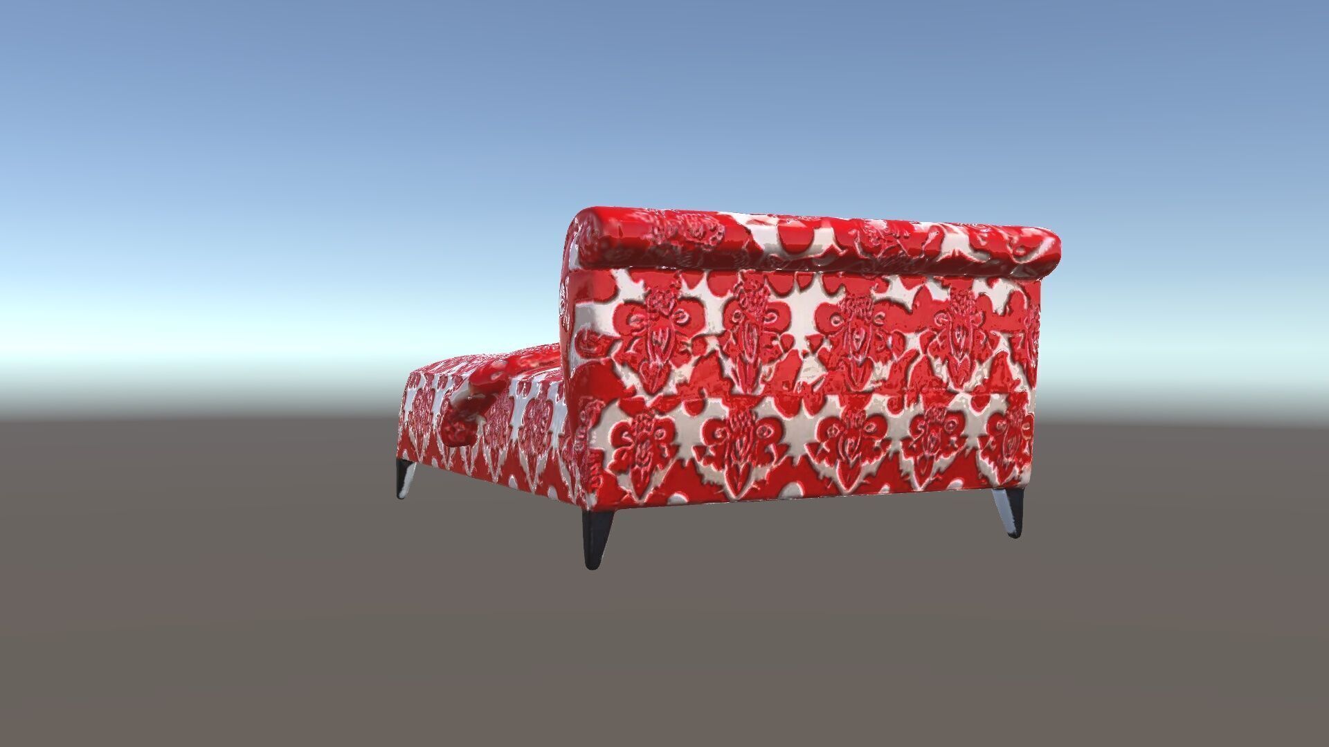 Elegant Chaise Lounge with Cushion Model Pack Low-poly 3D model_5