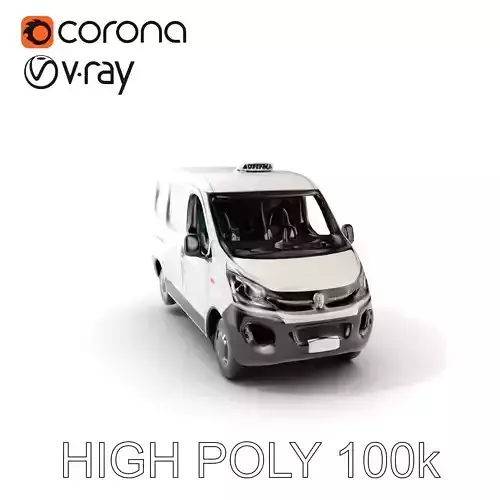 Detailed Urban Taxi Van Model Pack for Realistic Simulations Low-poly 3D model