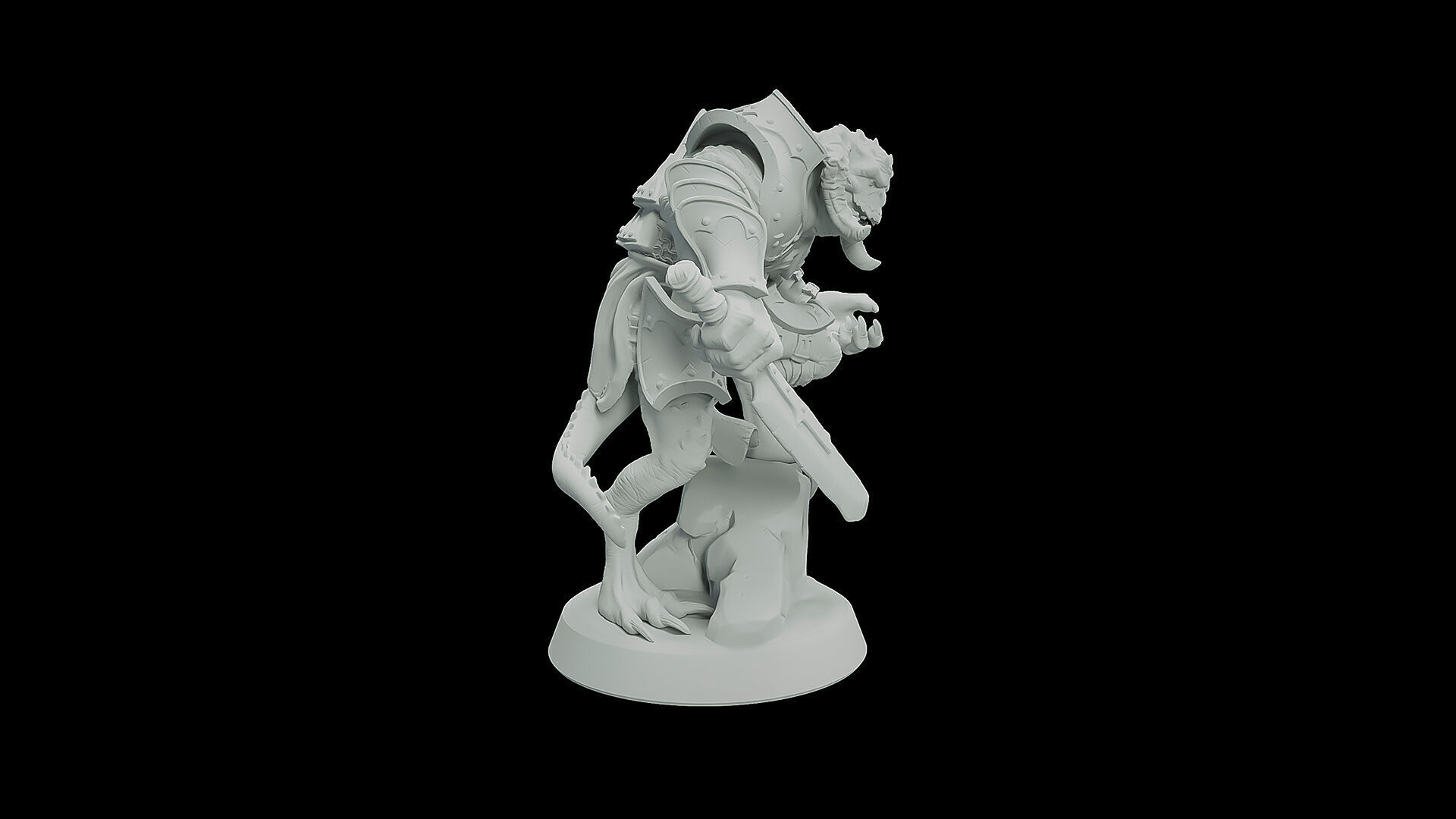 Swamp Half Dragon 3D print model_1