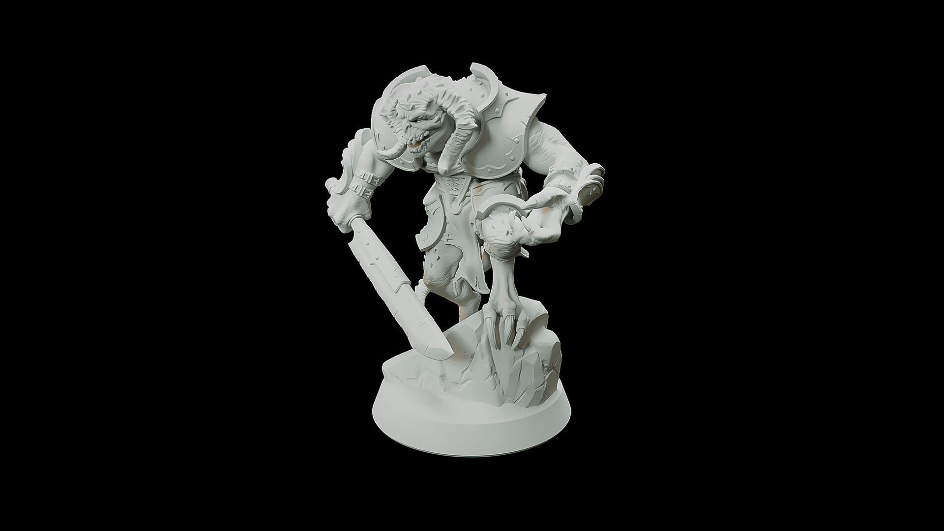 Swamp Half Dragon 3D print model_2